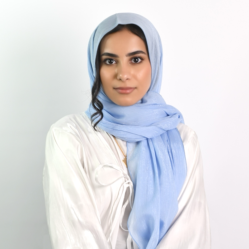 Essential Chiffon Hijab - Shimmery Powder Blue