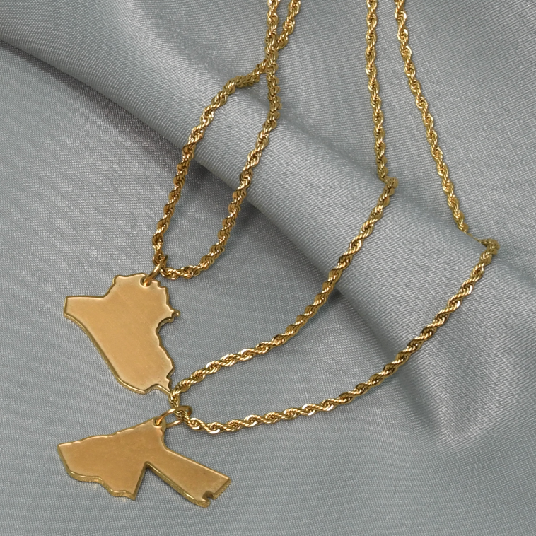 Arab Map Necklace