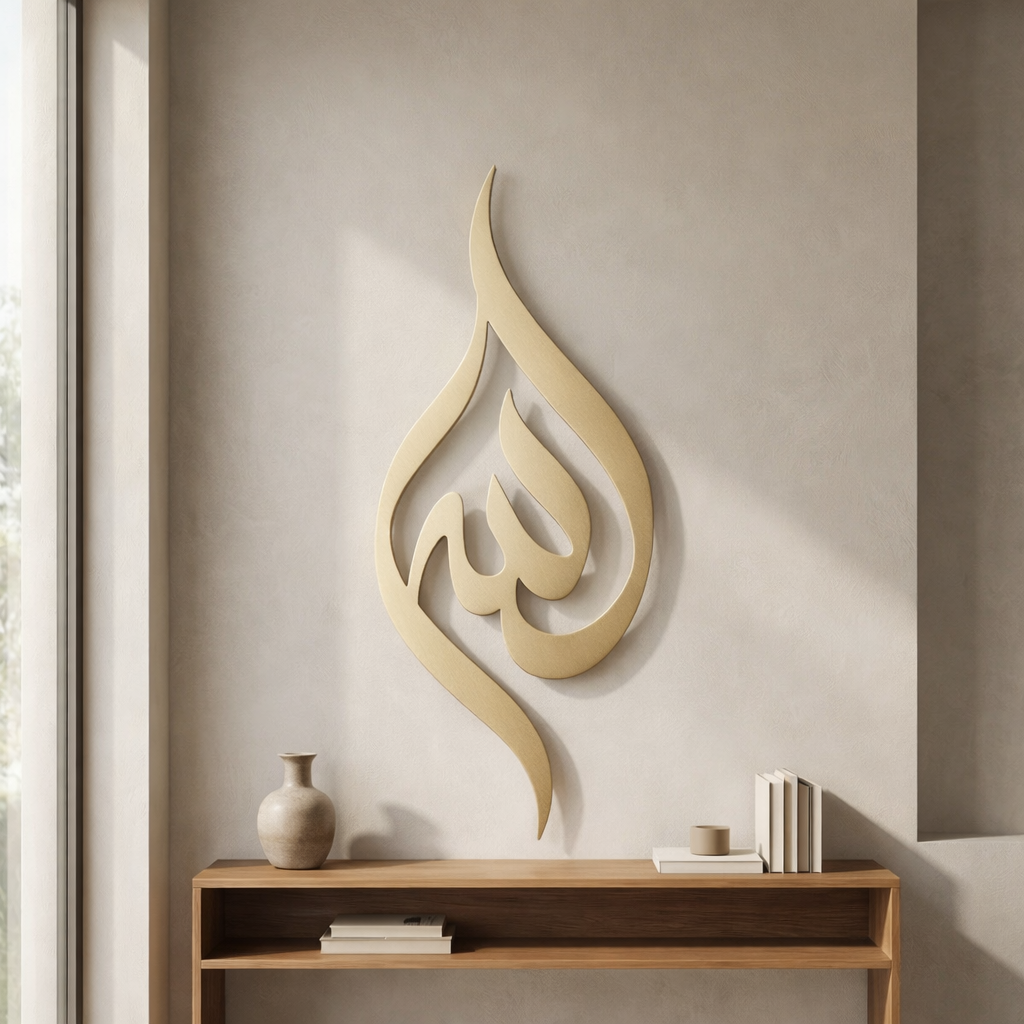Modern Allah Calligraphy Islamic Wall Decor